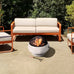 Mirana Round 53cm Fire Pit with Accessories, Gray