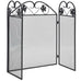 Jodoigne 3-Panel Foldable Fireplace Mesh Screen. 61cm Height
