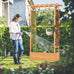 Rosalia Vertical Planter/Arch Trellis & Hanging Roof