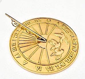 Loloo Polished Brass Sundial