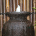 Grecia Traditional Vase-Style GRC Fountain - Rust, Charcoal