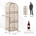 Varya 45 Bottles Metal Wine Rack with Lockable Door