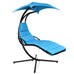 Tizia Hanging Lounger w/Canopy & Built-in Pillow. 3 Cols