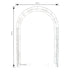 Catena Garden Arch Arbour Trellis Pergola - Distressed Cream