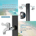 Crystal Beach or Pool 2.2M 35L Solar Heated Shower w/ Dual Shower
