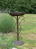 Marais French Antique Style Bird Feeder/Bath. Brown