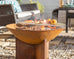 Mirlande Rustic Fire Pit with Half Grill