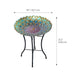 Chantal Handpainted Flower Glass Birdbath