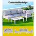 Acantha 4-Seater Aluminium Outdoor Sofa Set