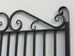 Rochelle Black Wrought Iron Gate 191cm Hx 117.5cm W