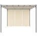 Avezzano Garden Gazebo/Patio Sunshade with Side Curtain 4x3x2.25m