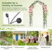 Rousillon 2.5M Garden Arch/Arbour and Trellis