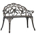 Fabiola Garden Bench 100 cm Cast Aluminium  - 4 Colours