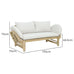 Vivendi Acacia Wood Outdoor Daybed/Lounge