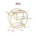 Lenora Drinks Trolley/Bar Serving Cart - Metal Frame w/ Glass Shelf