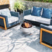 Mirana Round 53cm Fire Pit with Accessories, Gray