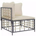 Oberon 3pc Polyrattan Garden Lounge Set w/Cushions