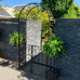 Iliana Garden Arch w/Gate - Rustic Brown