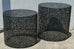 Valery Set of 2 Round Black Coffee Tables