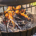 Chania Chimenea. Large 100cm Diameter. 1.68m Tall. Black