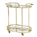 Fuego Metal & Glass Bar Cart