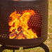 Diavola Chimenea 60cm Diameter 1.58m Tall in Black