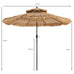 Laguna Thatched Tiki Umbrella with 8 Ribs &Tilt Adjustment for Beach