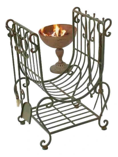 Rennes French Antique Style Firewood Rack