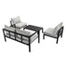 Tristan 4 Seater Aluminium Outdoor Sofa Set