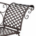 Cosenza Retro Wrought Iron Love Seat/Chaise