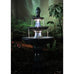 Imola Slate Blue 3-Tier Ceramic Water Fountain. 115cm