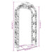 Julien Black Steel Garden Arch. 116x45x240cm