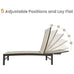 Montilla Aluminium & Textilene Adjustable Sun Lounges (Set of 2)