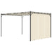 Avezzano Garden Gazebo/Patio Sunshade with Side Curtain 4x3x2.25m