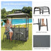 Allegra 3-Piece Patio Bar Set w/Soft Top Canopy/Gazebo