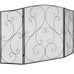 Chantilly 3-Piece Fireplace Screen with Iron Mesh Spark Guard