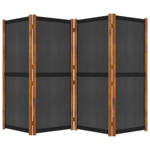 Franco 4-Panel Patio/Pool Area Foldable Divider - Wood frame