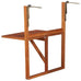 Hanging Balcony Table in Acacia Wood or Iron