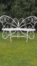 French Butterfly Wrought Iron Garden Bench