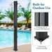 Crystal Beach or Pool 2.2M 35L Solar Heated Shower w/ Dual Shower