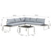 Adelina White Aluminium Sofa Lounge Set