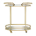 Fuego Metal & Glass Bar Cart