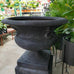 San Vicente Urn & Pedestal - Black or Sandstone