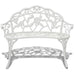 Fabiola Garden Bench 100 cm Cast Aluminium  - 4 Colours