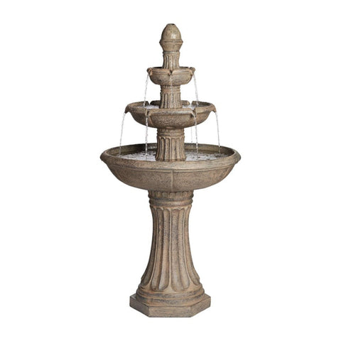 Forli Classical Solar 3-Tier Fountain - 120cm