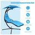 Tizia Hanging Lounger w/Canopy & Built-in Pillow. 3 Cols