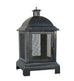 Santos Lantern-Style Steel Chiminea Bronze Finish