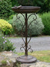 Marais French Antique Style Bird Feeder/Bath. Brown