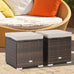 Pair of Lourmarin Rattan Ottomans/Storage Box