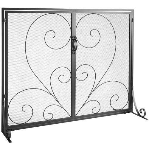La Roche 2-Panel Fireplace Screen with Doors